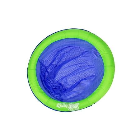 Spring Float Papasan Green Blue Durable Fabric Covered Floating 36 Diameter Floating Pool Chair By Swimways