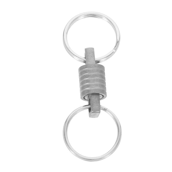 GOOHOCHY Titanium Quick Release Swivel Keychain Car Keyring Mini Rotating Ring Buckle Ideal For Travel And Outdoor Activities