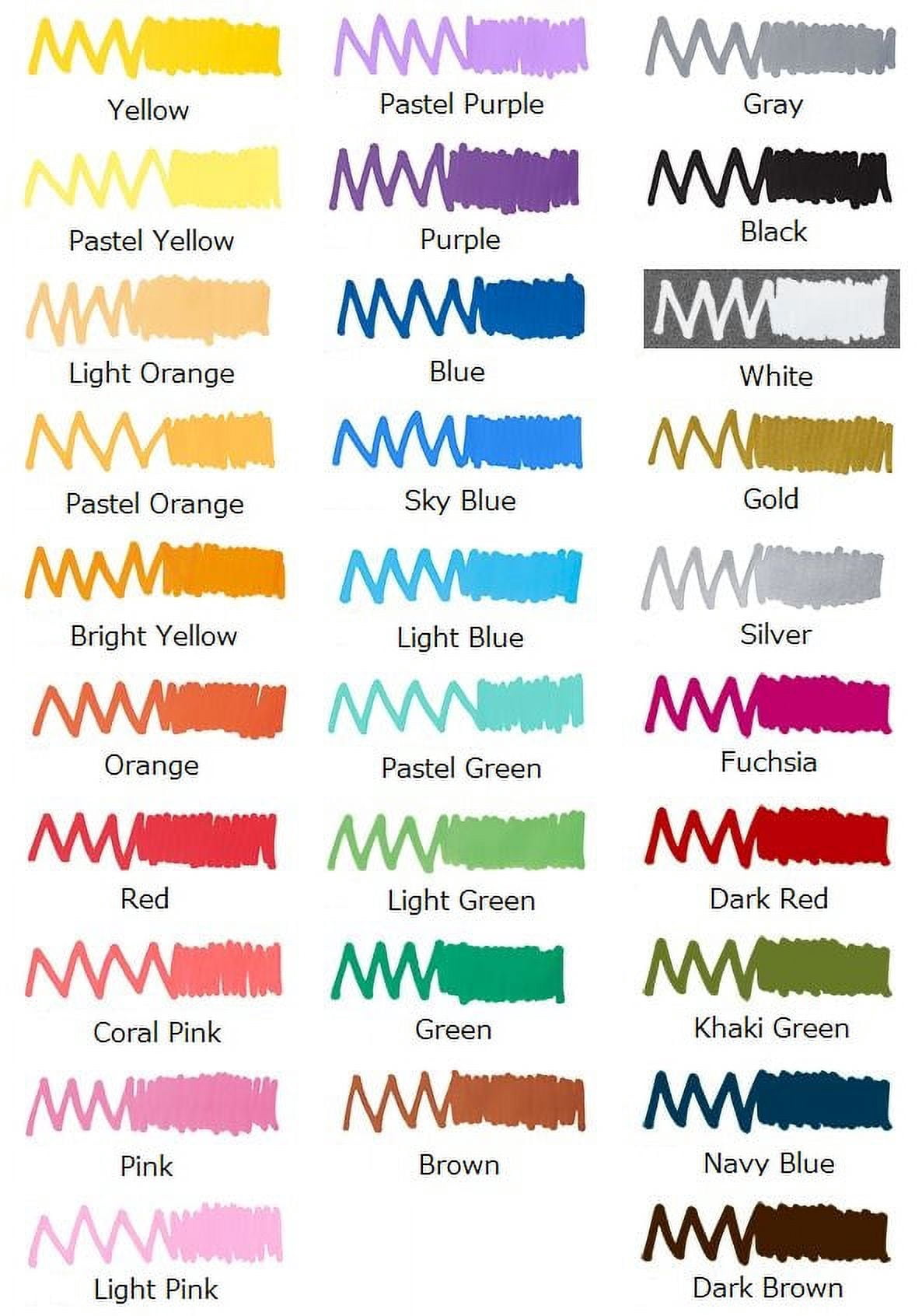 Mitsubishi Posca Paint Marker Pen Medium Point, 29 Vivid Colors, Water-Based Pigment Ink, Non-Toxic, Waterproof, Lightfast, PC-5M