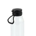thumbnail image 5 of Your Zone 16 Fluid oz Plastic Water Bottle with Flip Top Chug Lid, No Straw, Clear with Black Lid, Reusable, 5 of 8
