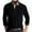 Black, variant on jjayotai Mens Long Sleeve Lapel Tops Clearance Men's Fashion Casual Polo Shirts Cotton Classic Button Long Sleeve Lapel Basic Shirt Solid Tees Tops