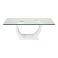 thumbnail image 3 of Furniture of America Navarre 3-Piece Glass Coffee Set with White Base, 3 of 20