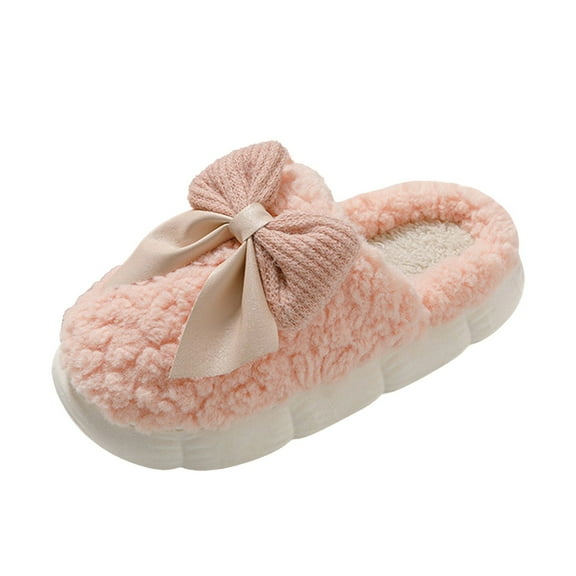 YLYL Women's Slide Slipper Slip-On Rubber Sole Lightweight Lined Indoor House Shoes