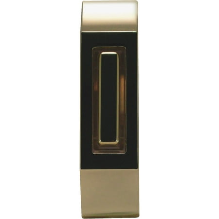 UPC 853009001581 product image for IQ America Polished Brass & Brown Lighted Doorbell Button | upcitemdb.com