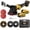 21V Double Battery Tool Kit, variant on Cordless Angle Grinder Kit, 21V Rechargeable Lithium-Ion Power Tool for Cutting, Grinding, and Polishing with Accessories