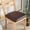 BROWN, variant on 4/6pcs Waterproof PU Leather Dining Chair Slipcovers Removable Chair Seat Cover Cushion Cover For Dining Room, Kitchen, Hotel, And Home Decor