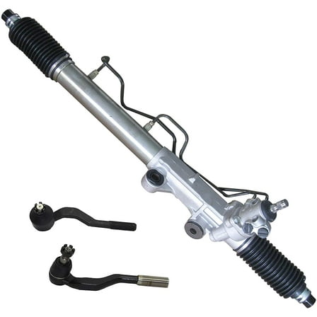 Detroit Axle - Rack & Pinion for 1995-2004 Toyota Tacoma 1996 1997 1998 1999 2000 2001 2002 2003, Complete Front Power Steering Rack and Pinion Assembly, 2 Outer Tie Rod Ends Replacement
