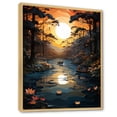 thumbnail image 2 of Designart "Of Serenity Forest Shades wall art I" Landscape & Nature Floater Framed Wall Art Living Room, 2 of 7