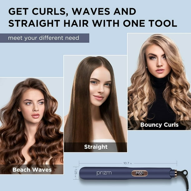 Beach vintage curls with straightener