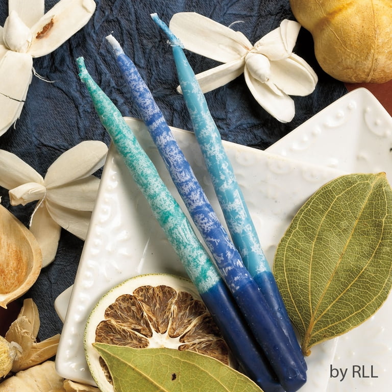 Rite Lite Premium Chanukah Candles, Hand Crafted Blue, 45-Pack photo 2