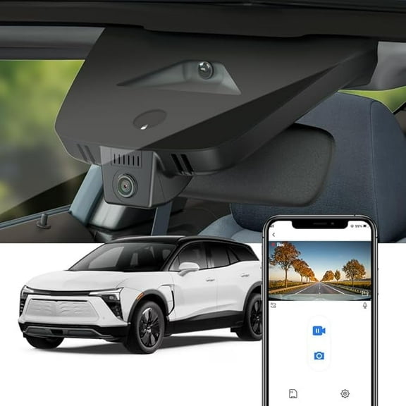 Fitcamx 4K Dash Cam Suitable for Chevy Blazer EV 2025 2026 LT RS SS (HD2-D1350), OEM Factory Look, Built-in WiFi & APP, Plug & Play, 64GB Card