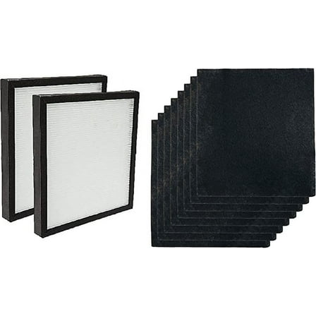 Nispira True HEPA with Activated Carbon Pre Filter Replacement WK01234QPC For Oreck Airvantage WK10002QPC, Plus Pet WK10052QPC Air Purifiers 2 Pack