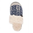 thumbnail image 3 of MUK LUKS Women's Frida Scuff Slippers - Blue Snowflake, M (7-8), 3 of 9