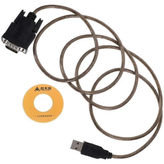 IDEANATEGRATE Usb to Com Serial Cable Black for Tech Users with Driver Included 1Pcs