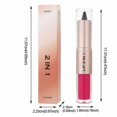 thumbnail image 4 of Dual Ended Lipstick Lip Liner Lip Gloss Combo, Matte Outline Crayon with Shiny Liquid Finish, 2 in 1 Makeup Pencil for Full Definition, Twist Up for Precise Application, 4 of 6