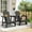 Gray, variant on Tappio HDPE Adirondack Chair, Patio Seat All Weather Outdoor Patio Chair with Cup Holder for Lawn Yard Fire Pit, Black