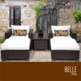 thumbnail image 1 of TKC Belle Ensemble de Conversation en Osier pour Patio 5 Pcs Blanc, 1 of 1