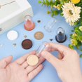 thumbnail image 3 of 1Set DIY Blank Dome Vial Pendant Making Kit Including Natural Wood Cabochon Settings Glass Dome Cloche Cover Brass Bead Cap Pendant Bails Mixed Color 45Pcs/set, 3 of 6