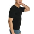 thumbnail image 3 of MISS MOLY 2 Pack Men Shapewear Vest Seamless Abdomen Slim T-Shirt Classic Abs Body Shaper, 3 of 5