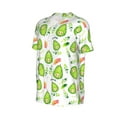 thumbnail image 2 of Haiem Hip Hop Hipster Baseball Jersey Button Down Shirts Sports Uniforms Men Women Jersey(Kawaii Avocado,Medium), 2 of 9