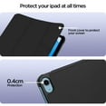 thumbnail image 3 of AICase For iPad 10th Generation Case 10.9 Inch 2022 with Pencil Holder, Soft TPU Back Smart Trifold Stand Case [Support Touch ID and Auto Wake/Sleep], Cover for 2022 iPad 10th Gen 10.9 inch, 3 of 15