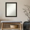 thumbnail image 6 of Amanti Art Accent Bronze Narrow Framed Non-Beveled Bathroom Vanity Wall Mirror - 21.5 x 27.5 in, 6 of 10