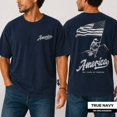 thumbnail image 3 of America 250 Years of Freedom Cowboy Shirt, Western American Flag Tee, 4th of July Shirts for Men, Patriotic USA T-Shirt, 3 of 7