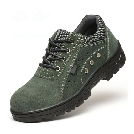 

Safety Shoes for Men and Women Lightweight Work Shoes Non-Slip with Steel Toe Cap for Winter Eu 36-46
