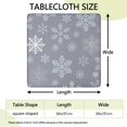 thumbnail image 2 of Cozy Gatherings Christmas Table Cover 36x36 Inches Square, Soft Stretch Spandex with Elastic Hem Stays Wrinkle-Free for Christmas Dinner Tables, 2 of 6