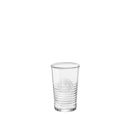 Bormioli Rocco 540630GRS021990 Officina1825 Cooler Glass, Set of 4, 16 oz, Clear