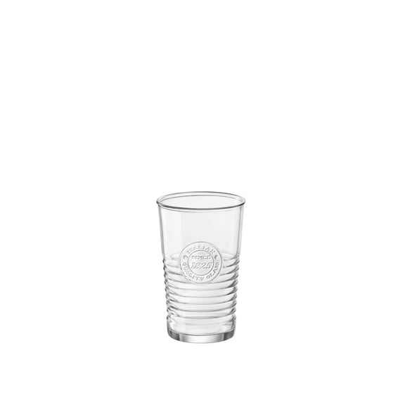 Bormioli Rocco 540630GRS021990 Officina1825 Cooler Glass, Set of 4, 16 oz, Clear