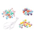 thumbnail image 4 of 100 piezas de cuentas de silicona de colores de caramelo DIY collar pulsera cuentas conjunto con 16.5ft cuerda para la fabricación de joyas, 4 of 8