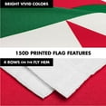 thumbnail image 5 of G128 Combo Pack: 6 Ft Tangle Free Spinning Flagpole (White) & Algeria Flag 3x5 Ft Printed 150D Polyester, Brass Grommets (Flag Included) Aluminum Flag Pole, 5 of 9
