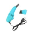thumbnail image 1 of Mini Table Dust Sweeper Dust Cleaner mini desk vacuum Collector Brush for Car PC Camera Pet Hairs Sky Blue, 1 of 9