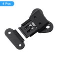 thumbnail image 3 of Uxcell 4Pack 1.9" x 1.5" Iron Spring Loaded Butterfly Twist Latch for Case Box, Black, 3 of 6