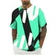 thumbnail image 2 of Tops para hombre, blusas y camisas de cuello redondo y manga corta para hombre, blusas casuales de moda para hombre, blusas deportivas de cuello redondo y manga corta, blusas de poliéster para hombre, 2 of 4