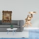 thumbnail image 2 of Marco de fotos floral con bandeja, escultura antigua de resina, soporte para fotos de mesa o pared, ideal para decoración del hogar, la oficina o como, 2 of 8