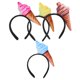 thumbnail image 4 of KAKOWELY 4 diademas de tela con diseño de helado: accesorios de fiesta de verano para mujer, cómodos y elegantes, ideales para cumpleaños, disfraces y eventos festivos., 4 of 5