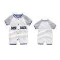 thumbnail image 5 of Girls Jumpsuits Rompers Baby Onesie Summer Clothes Baby Cotton Crawling Clothes Baby Children'S Clothing Baseball Sports Baby Clothes,Size 0-3 Months, 5 of 8