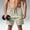 Khaki, variant on Mens Quick-Dry Athletic Shorts Lightweight Outdoor Casual Shorts Plain Solid Color Drawstring Cargo Shorts, S