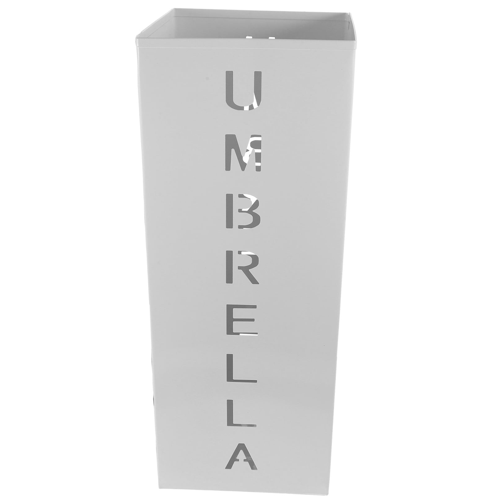 BESTYASH White Iron Folding Umbrella Stand for Home and Office Use, Compact Stylish Indoor Umbrella Holder Storage Rack