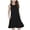D10-Black, variant on Ulitacool Girls' Dresses Summer Sleeveless Sundress Crewneck Solid Color Gown Fashion Clothes 13-14 Years Purple