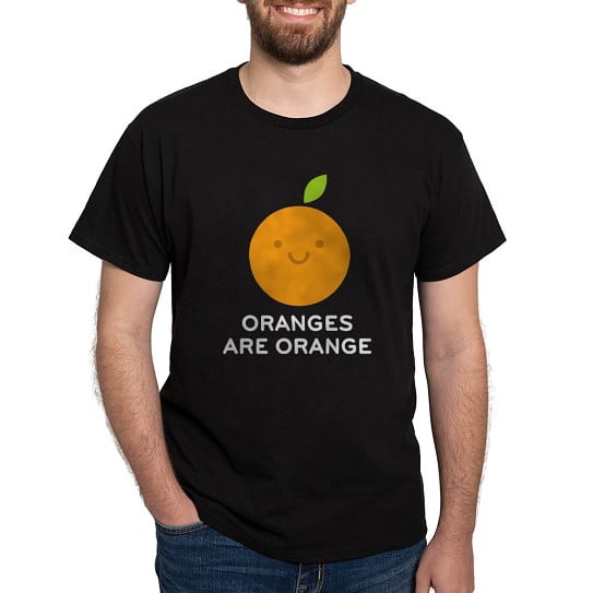 CafePress - Oranges Are Orange T Shirt - Men's Classic Cotton T-Shirts
