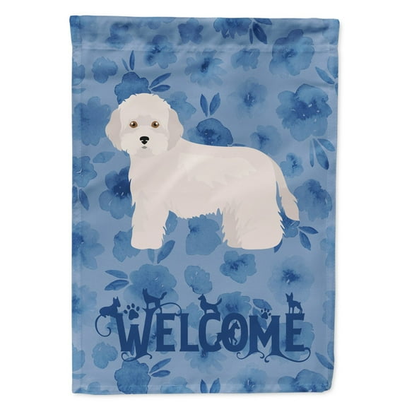 Carolines Treasures CK5981CHF Cyprus Poodle Welcome Flag Canvas House Size Large multicolor