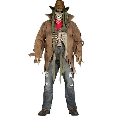 Dead Or Alive Zombie Cowboy Adult Undead Halloween Costume-Plus