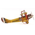 thumbnail image 4 of c1918 Yellow Curtiss Biplane Model Sculpture, 4 of 5