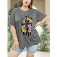 thumbnail image 3 of XCHQRTI Christian Shirts for Women Plus Size Tshirts Cross Faith Shirt Short Sleeve Oversized Graphic Tee, 3 of 8