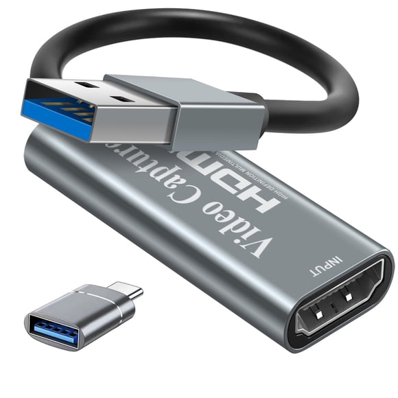 Papeaso Tarjetas De Captura De Video 4K Hdmi A Usb 3.0 Dispositivo De Captura De Video 1080P Hd 60 Fps Transmisión En Vivo Y Grabación De Video Audio Grabber Para Juegos Streaming Enseñanza Videoconfe