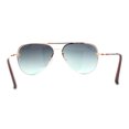 thumbnail image 4 of Half Frame Rimless Classic Air Force Officer Fashion Sunglasses Gold Black Green, 4 of 4