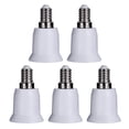 thumbnail image 1 of Adaptador de portalámparas E14 a E27 convertidor de enchufe convertidores de Ehuebsd soporte de lámpara LED para iluminación del hogar 5 uds., 1 of 6